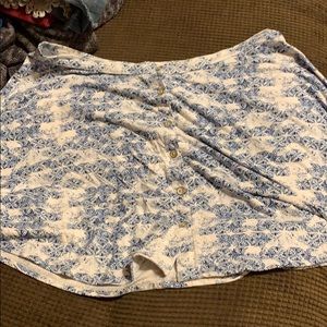 Blue and White skirt. Size L